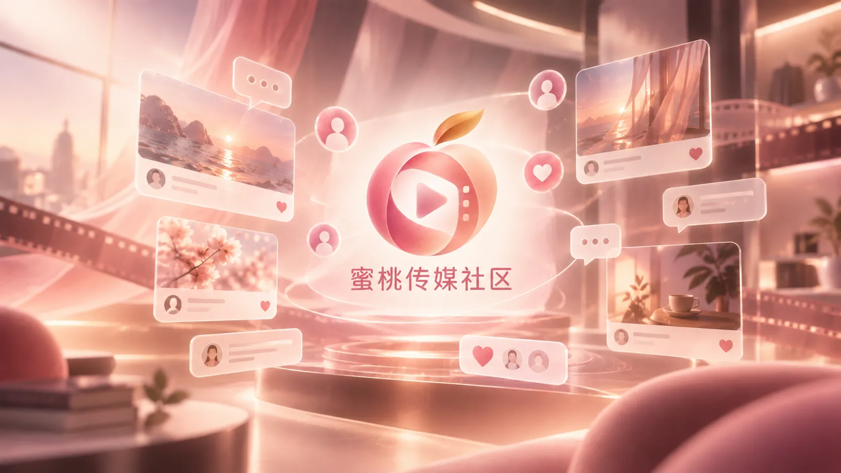 视频拍摄现场与内容交流场景